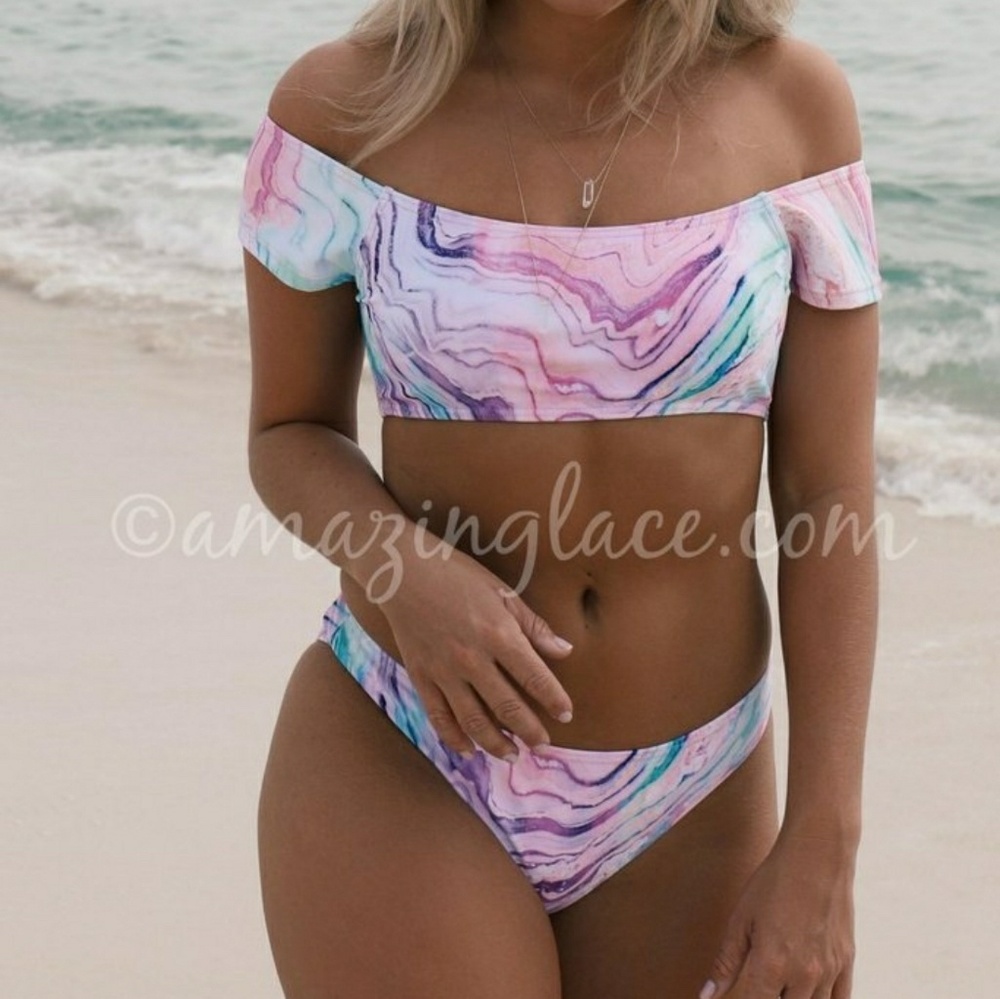 Waves for Days off the shoulder bikini set